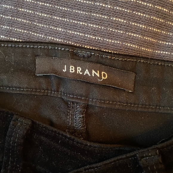 J BRAND Black Velvet Pants - Picture 2 of 6